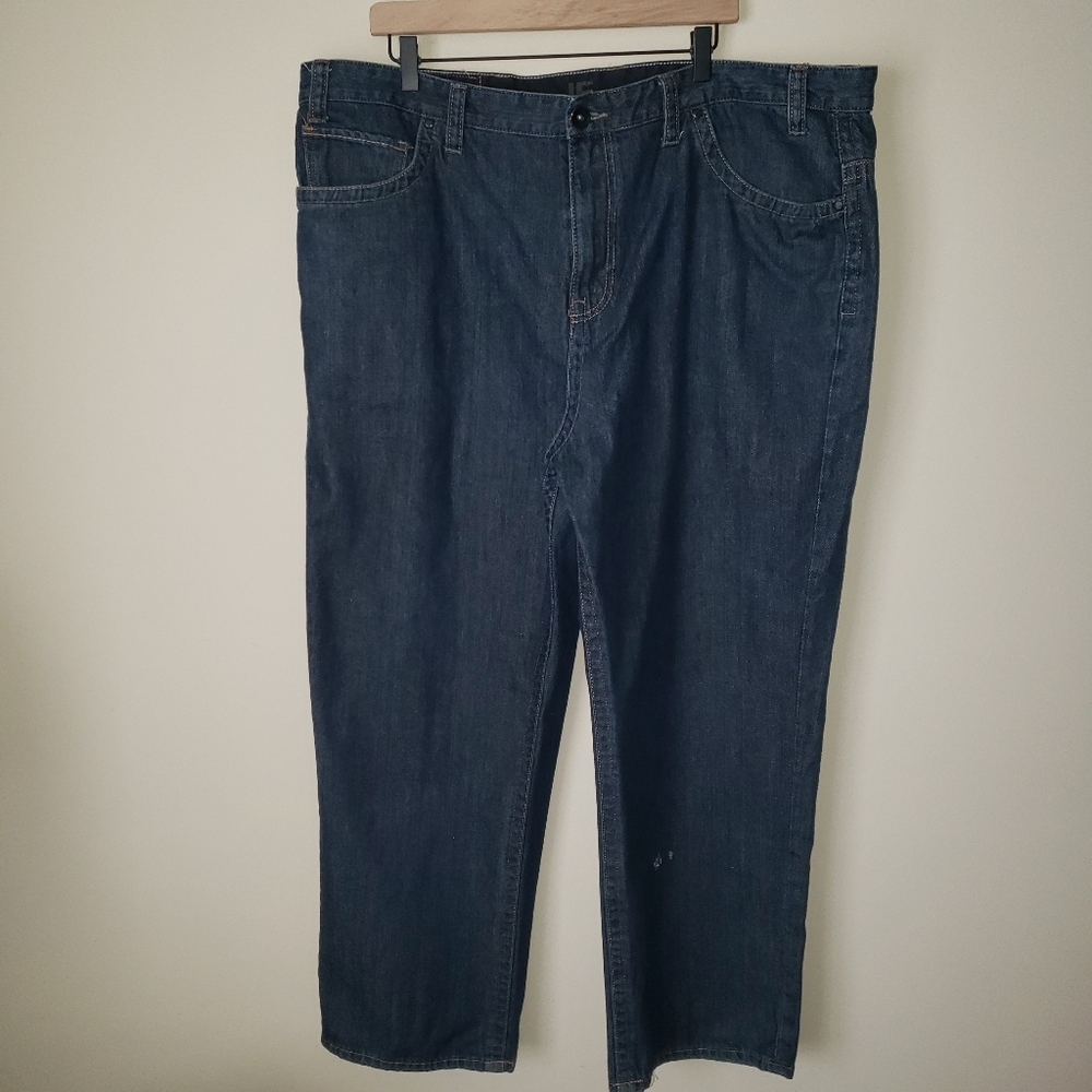 JF Blue Relaxed Straight Jeans Size 46/30